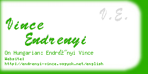 vince endrenyi business card